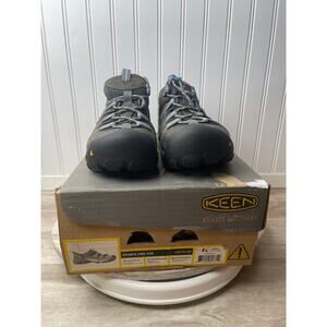 KEEN Atlanta Cool ESD Steel Toe Work Shoes New Women's SZ 7.5W Grey Blue Utility